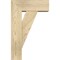 Ekena Millwork Traditional Block Rough Sawn Bracket w/ Offset Brace, Douglas Fir, 6"W x 14"D x 22"H BKT0604X14X22TRA05RDF - alternate 4